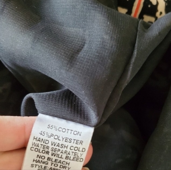 Umgee Black and Cream Patterned Mini Dress - Picture 5 of 5